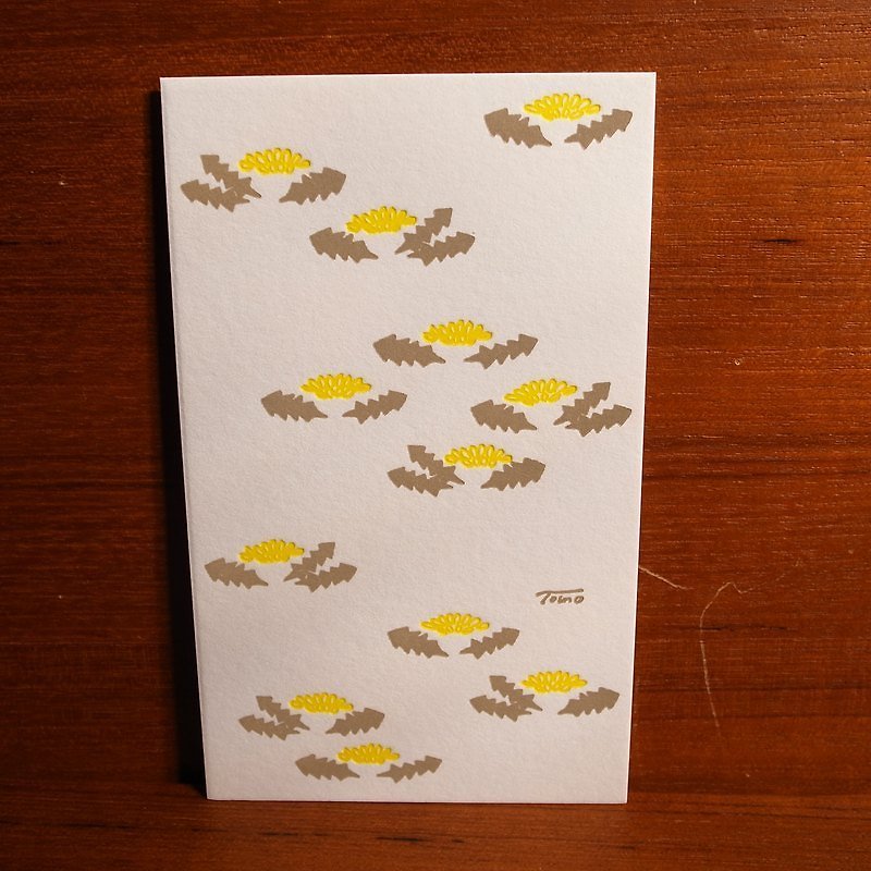 日本Tomotake明信片-黃花 - การ์ด/โปสการ์ด - กระดาษ หลากหลายสี