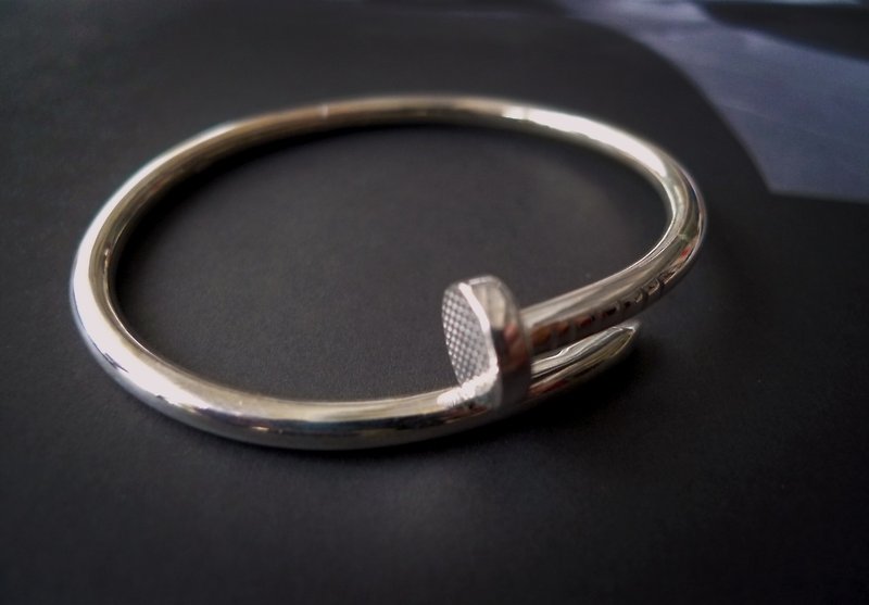 MUFFëL 925 Silver Silver Pin Bracelets - Bracelets - Other Metals Gray