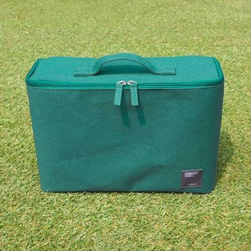 Dessin- wonderful journey clothes holding bag M- green lake, LWK91302 - กระเป๋าถือ - วัสดุอื่นๆ สีเขียว