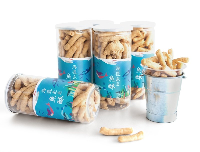 Fresh fish bone Crisp (10 cans group) - Handmade Cookies - Fresh Ingredients Blue