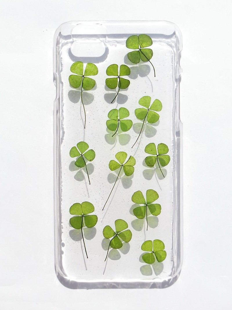 Anny's workshop hand-made Yahua phone protective shell for Apple iphone 6, Clover - Phone Cases - Plastic Green