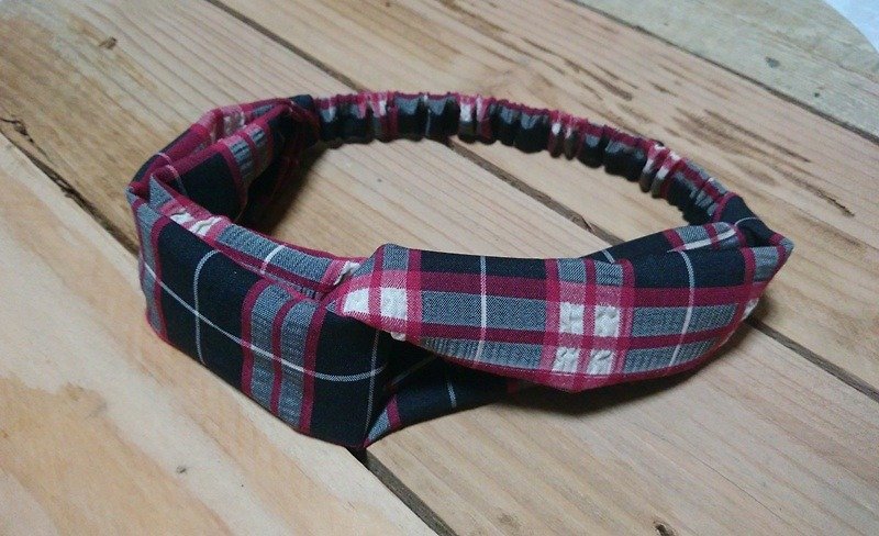 Plaid ribbon cross section ~ - Hair Accessories - Other Materials 