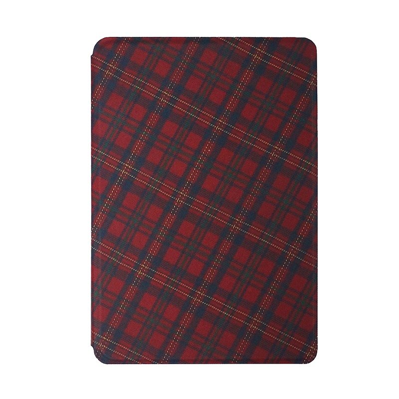 Tartan College Red iPad Mini Cases - เคสแท็บเล็ต - วัสดุอื่นๆ สีแดง