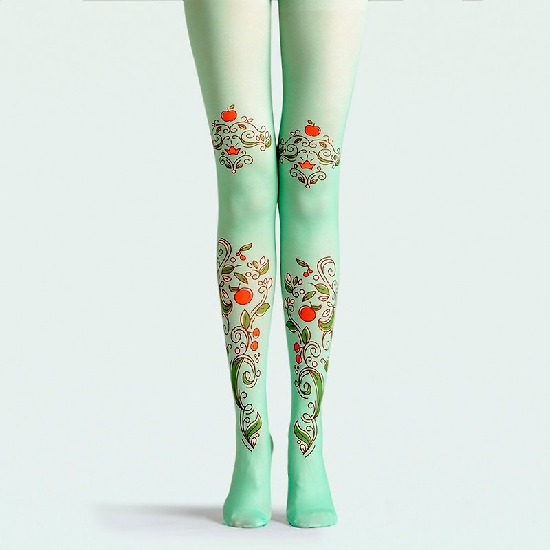 viken plan creative designer brand pantyhose stockings socks stockings nine degrees pattern forest - Stockings - Cotton & Hemp 