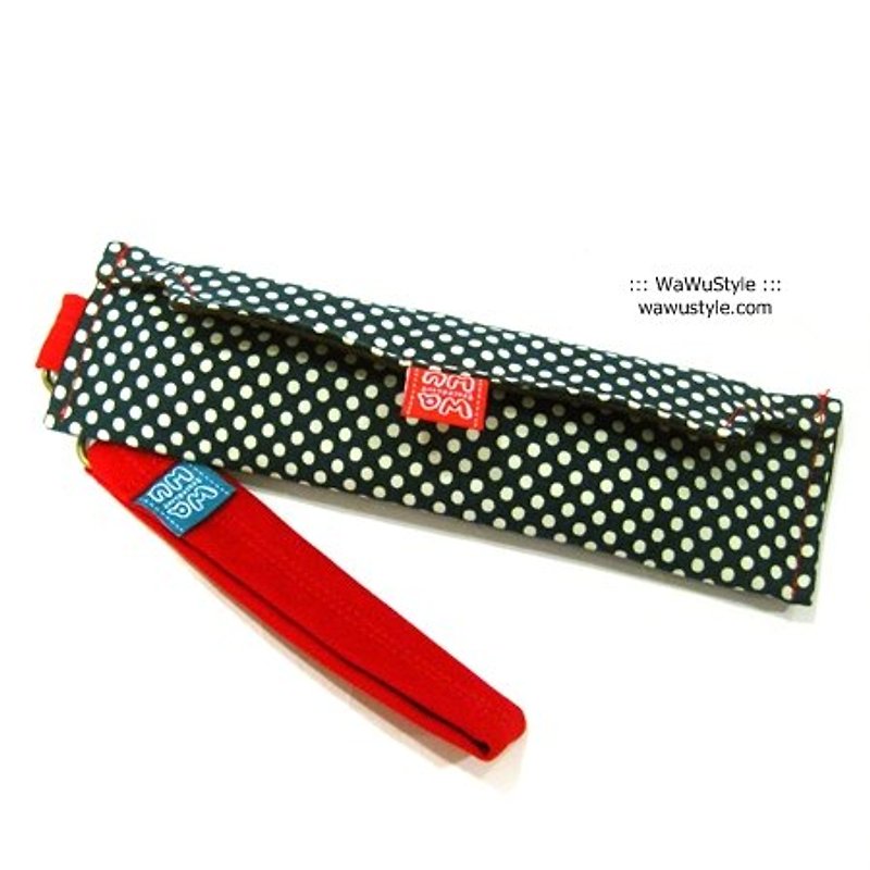 WaWu 筆袋筷套, 輕生活筆袋, 環保筷套 (爵點藍綠) (※限量) - กล่องดินสอ/ถุงดินสอ - วัสดุอื่นๆ สีน้ำเงิน