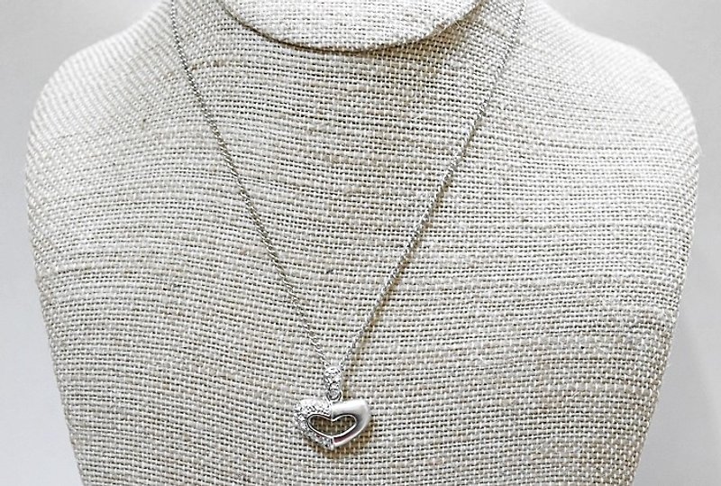 Alloy X * rhinestone necklace little love * Limited x1 - สร้อยคอ - โลหะ ขาว