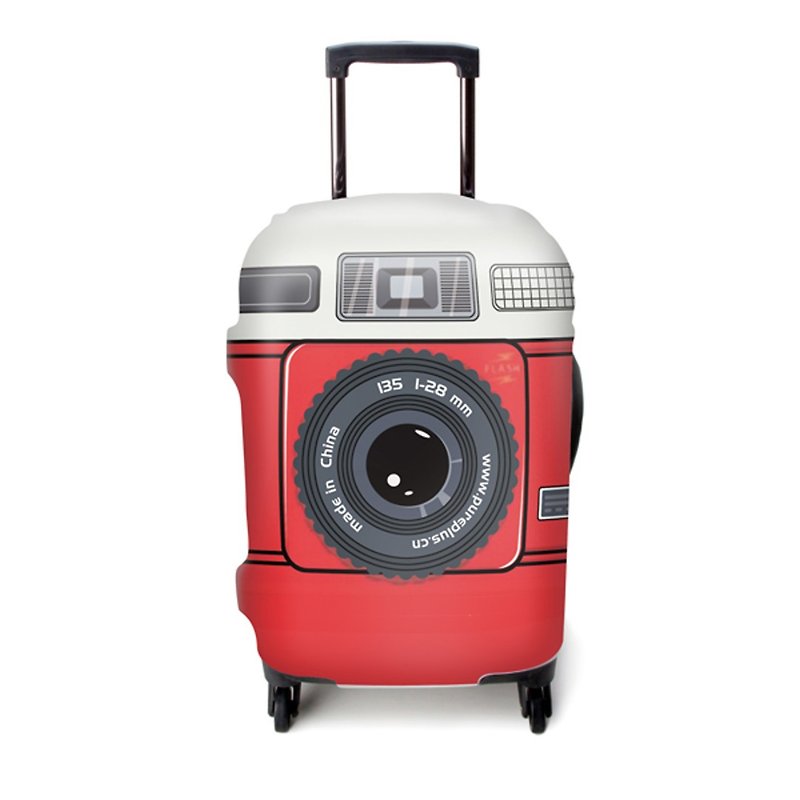Stretch box sets │ camera with camera number [L] - Luggage & Luggage Covers - Other Materials Red
