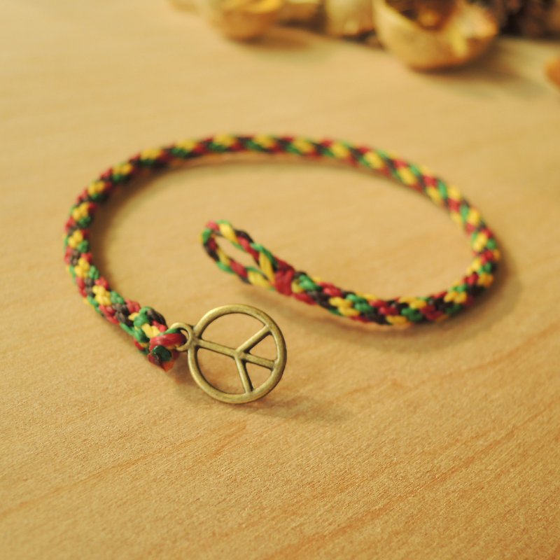 He Seed / One of Tribute to Bob Marley / Brazilian Silk Wax Thread Bracelet - สร้อยข้อมือ - วัสดุกันนำ้ หลากหลายสี