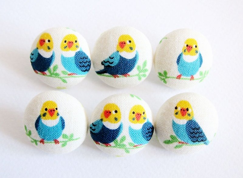 Cloth button button knitting sewing handmade material bird DIY material - Knitting, Embroidery, Felted Wool & Sewing - Cotton & Hemp Multicolor