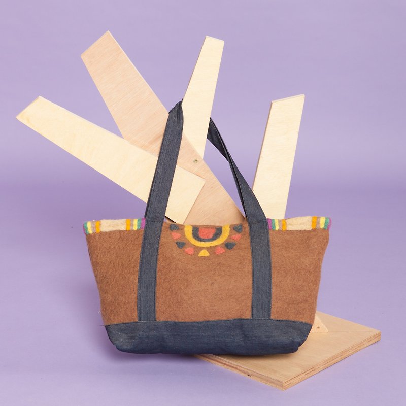 ✬ wool felt tannins handbag ✬ - กระเป๋าถือ - กระดาษ หลากหลายสี