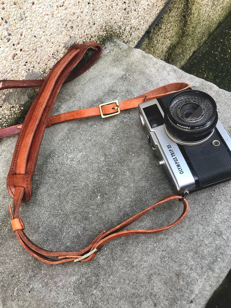 Sienna leather camera strap - Camera Straps & Stands - Genuine Leather Brown