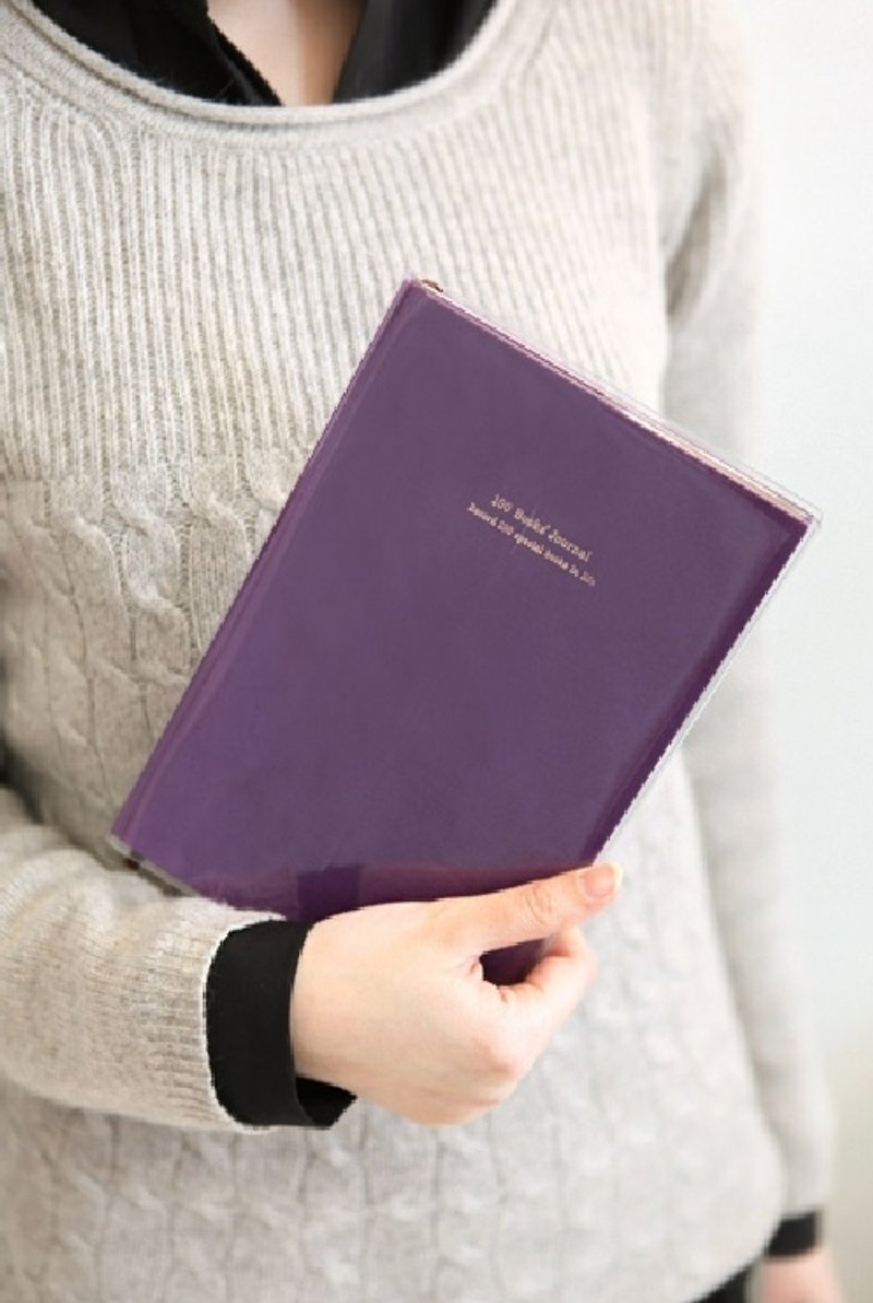 韓國代理 Antenna Shop 100 Books' Journal 生活日記本 記事 寫作 繪本 萬用 - 筆記本/手帳 - 紙 紫色
