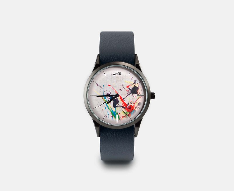 絶版イラストウォッチ[こぼれたペイント]限定販売 - 腕時計 ユニセックス - 金属 多色