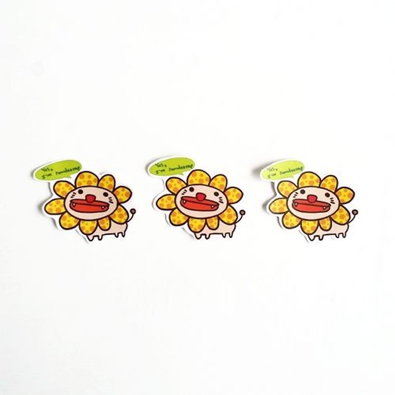 1212 fun design waterproof stickers funny stickers everywhere - I was handsome lion it! - Stickers - Waterproof Material Green