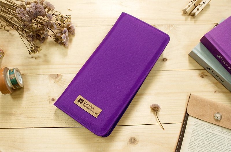 Internet Limited / Passport zipper bag / passport long folder / Lavender - Other - Other Materials Purple