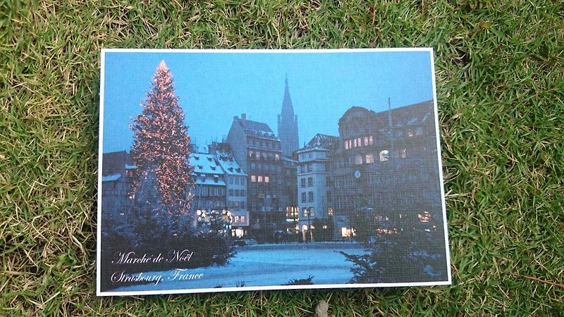European small day postcard Christmas market 3 - การ์ด/โปสการ์ด - กระดาษ 