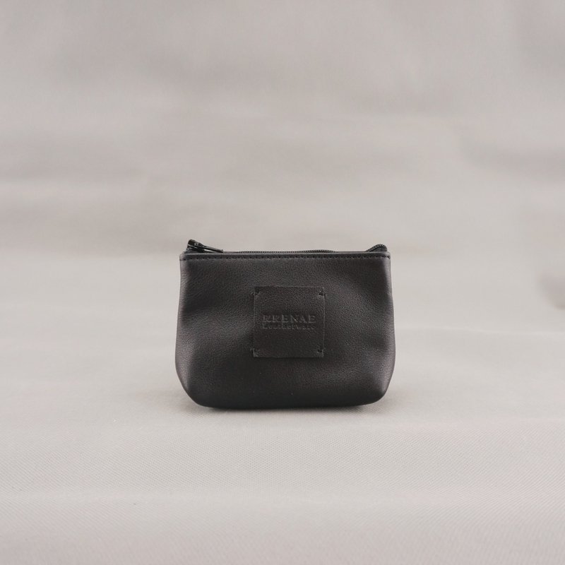 Zipper 零錢包．黑色 / 皮革 / RRENAE Leatherware - 零錢包/小錢包 - 真皮 黑色