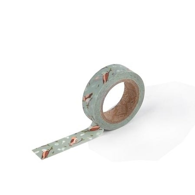 Dailylike single roll of paper tape 18-cozy bird, E2D84119 - Washi Tape - Paper Multicolor