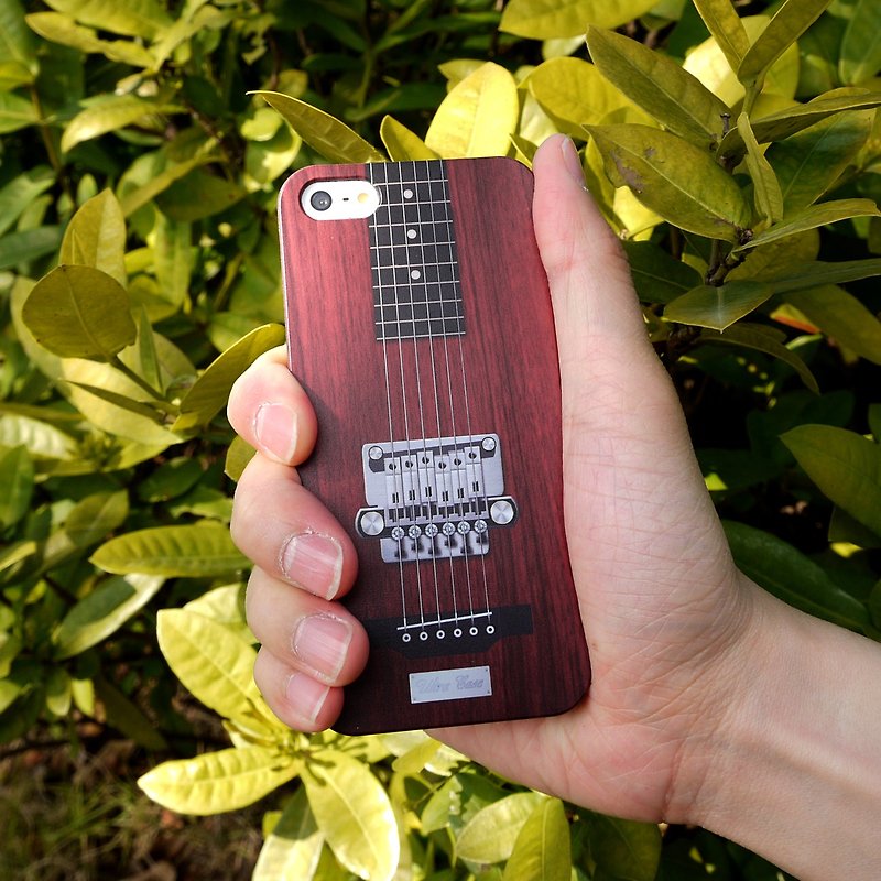 Ultra Sound Electric Guitar Print Soft / Hard Case for iPhone X,  iPhone 8,  iPhone 8 Plus, iPhone 7 case, iPhone 7 Plus case, iPhone 6/6S, iPhone 6/6S Plus, Samsung Galaxy Note 7 case, Note 5 case, S7 Edge case, S7 case - Phone Cases - Plastic Brown