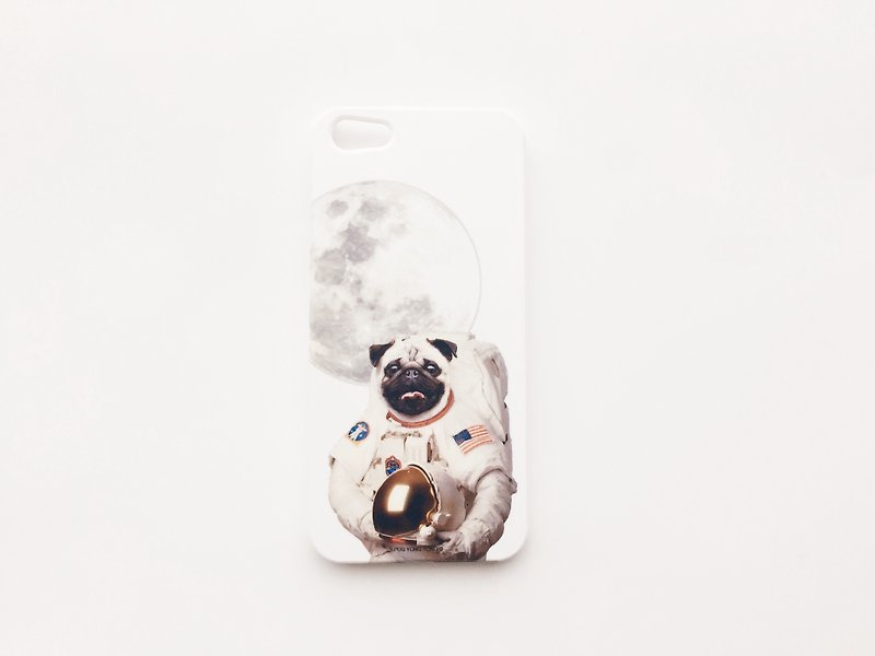 [ YONG ] Astroyong*Pug Smart Phone Case - Phone Cases - Plastic White