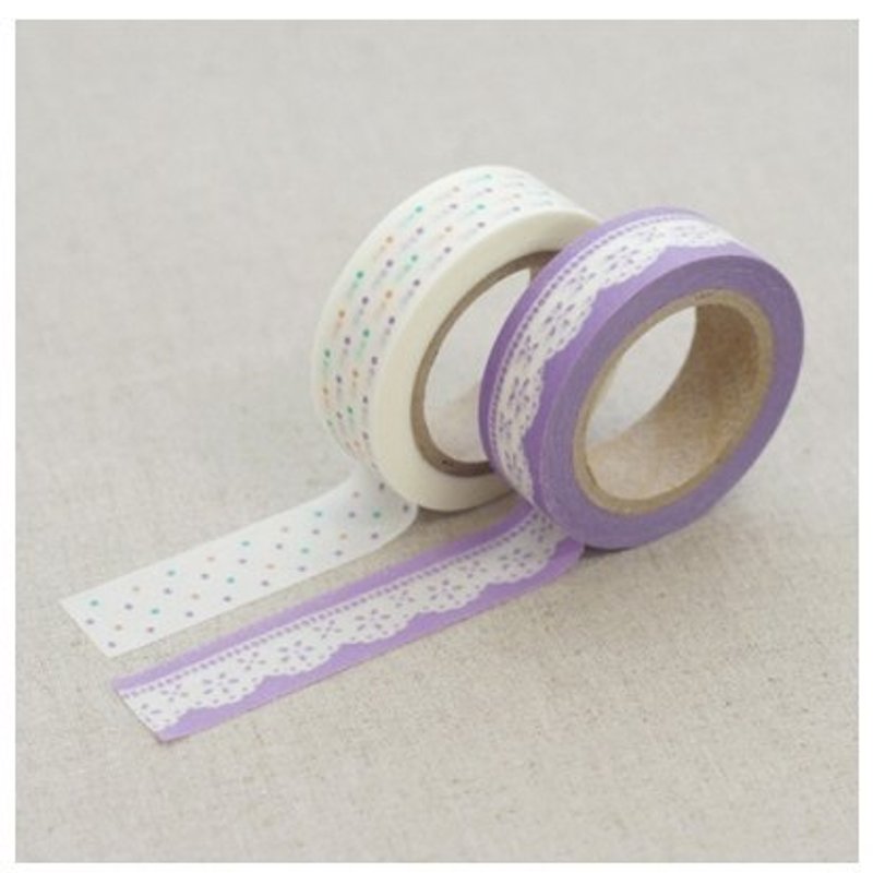 Dailylike and paper tape (2 into) 08-Lily, E2D97716 - Washi Tape - Paper Purple