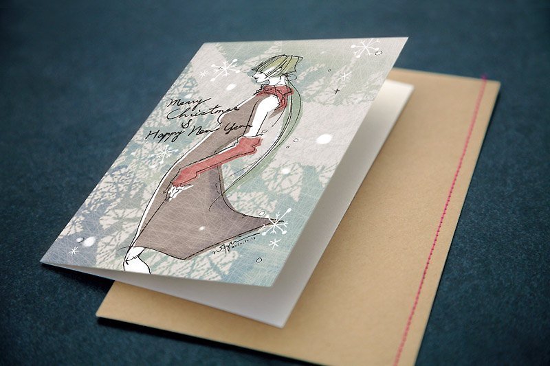 Christmas Card-Silent night - Cards & Postcards - Paper Gray