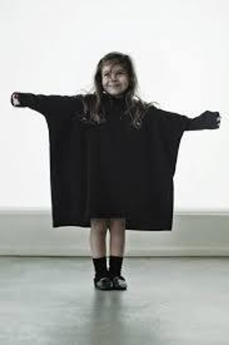 2014秋冬 NUNUNU 牛仔寬版洋裝 / square dress(中大童) - 其他 - 其他材質 藍色