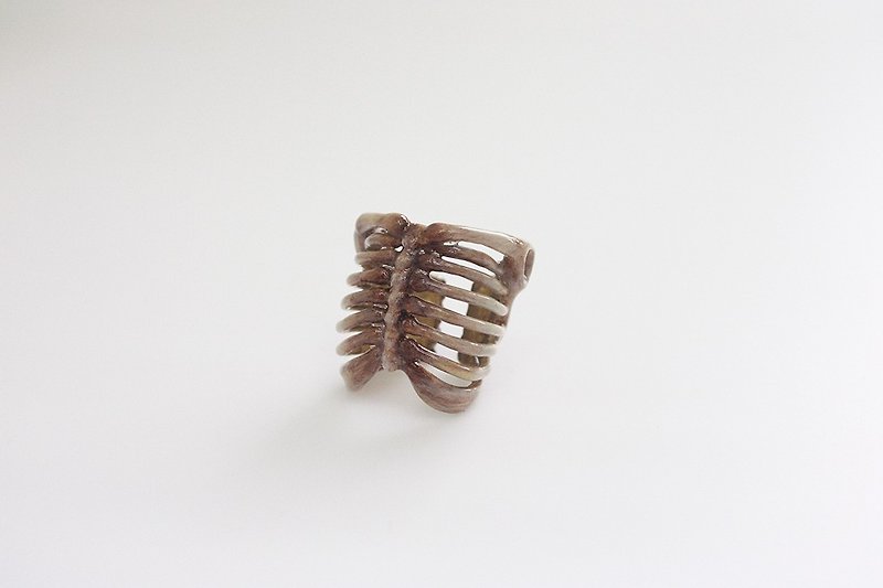 Rib Cage Ring Hand-craft Painted Version / Jewelry - General Rings - Other Metals Gold