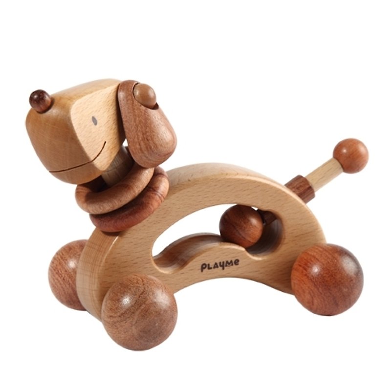 快樂狗-本色 Doggy-N - 嬰幼兒玩具/毛公仔 - 木頭 