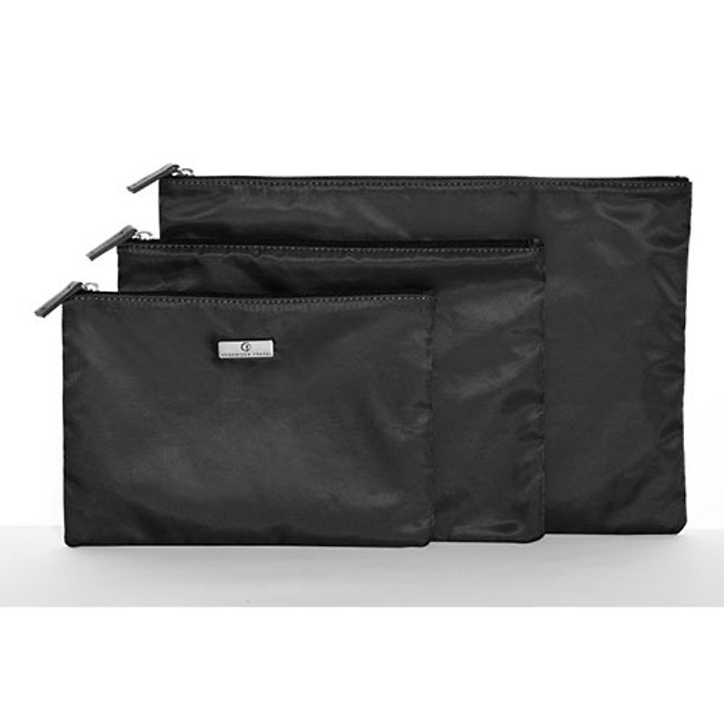 Organized Travel- three-piece multi-function travel pouch (stylish black) - อื่นๆ - วัสดุอื่นๆ สีดำ