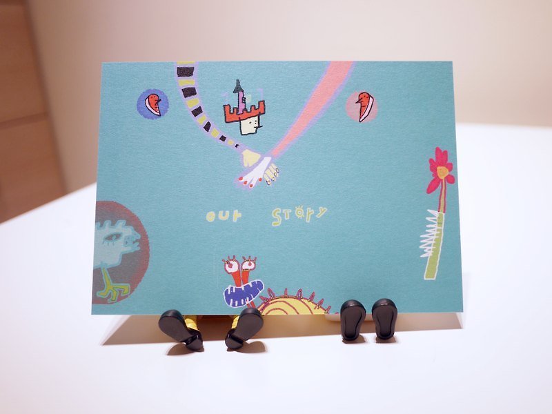 ►情人節推薦◄Our Story /明信片 - Cards & Postcards - Paper Blue