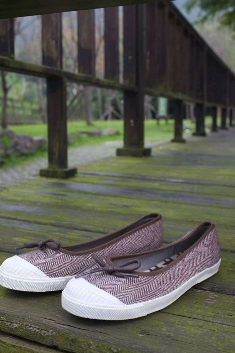tree coffee/JAP23.0/Slightly stained sole/doll shoes - Women's Casual Shoes - Other Materials Brown
