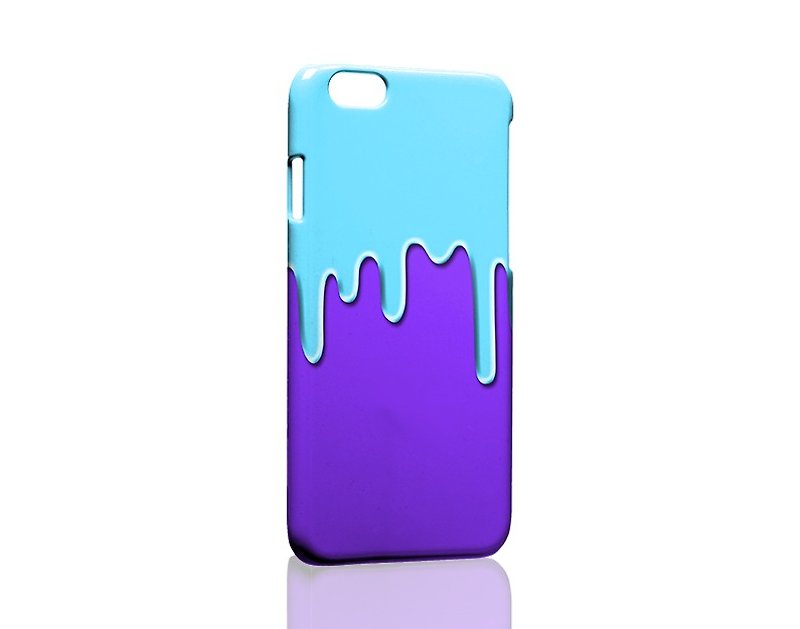 溶化了!紫藍訂製手機殼 Samsung S5 S6 S7 note4 note5 iPhone 5 5s 6 6s 6 plus 7 7 plus ASUS HTC m9 Sony LG g4 g5 v10 手機殼 手機套 電話殼 phonecase - 手機殼/手機套 - 塑膠 紫色