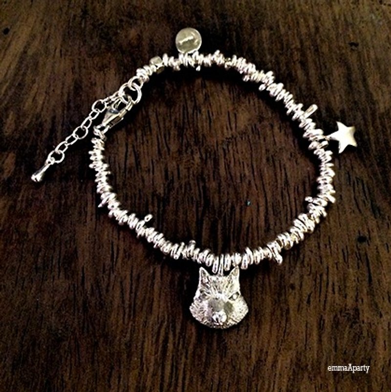 EmmaAparty sterling silver bracelet '' little fox bracelet - สร้อยข้อมือ - โลหะ 