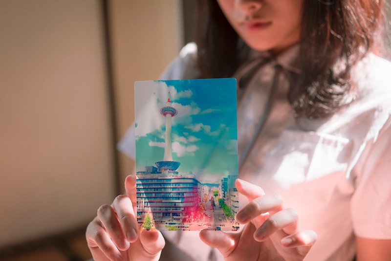 京都塔Kyoto Tower - Cards & Postcards - Acrylic Multicolor