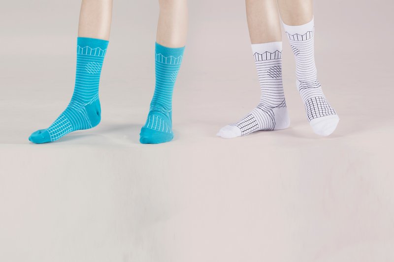 Buy two get one free promotions / A PINCH OF OFFBEAT geometric socks socks socks boys socks girls socks designer socks produced in Malaysia - Socks - Other Materials Multicolor