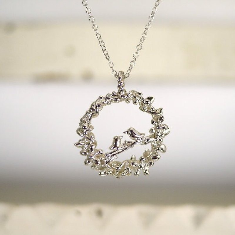 [Gold * Charlene‧ Jewelry] Garden Acacia--Light Alloy/Silver - Necklaces - Other Metals 