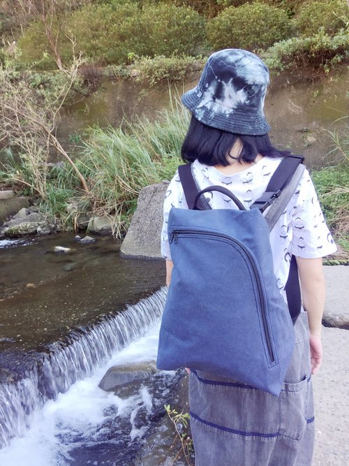 Dust bag/cross-body bag/backpack/side backpack/handbag/canvas bag/ Stone wash blue