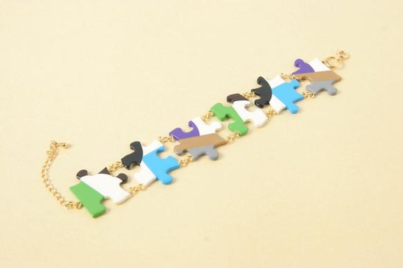 Puzzle bracelet Marin Cocktail - Bracelets - Plastic Multicolor