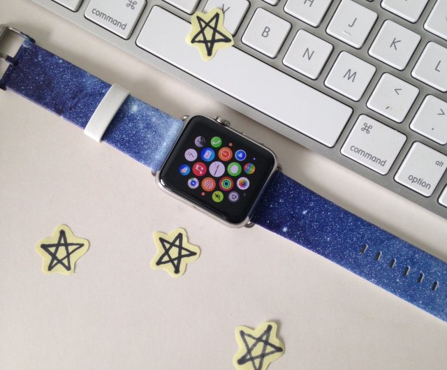 Night Sky Printed Watch band for Apple Samsung Fitbit Watch