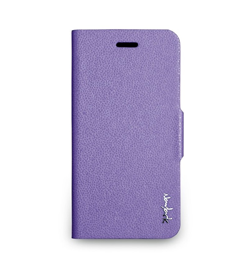 iPhone 6 -The Glimmer Series -柔光側掀站立式保護套- 丁香紫 - 手機殼/手機套 - 真皮 紫色