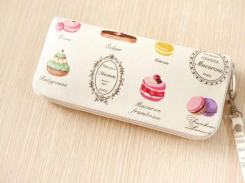 Sweetheart Tea Macaron waterproof long clip (beige) / wallet / purse / purse - Wallets - Waterproof Material Yellow