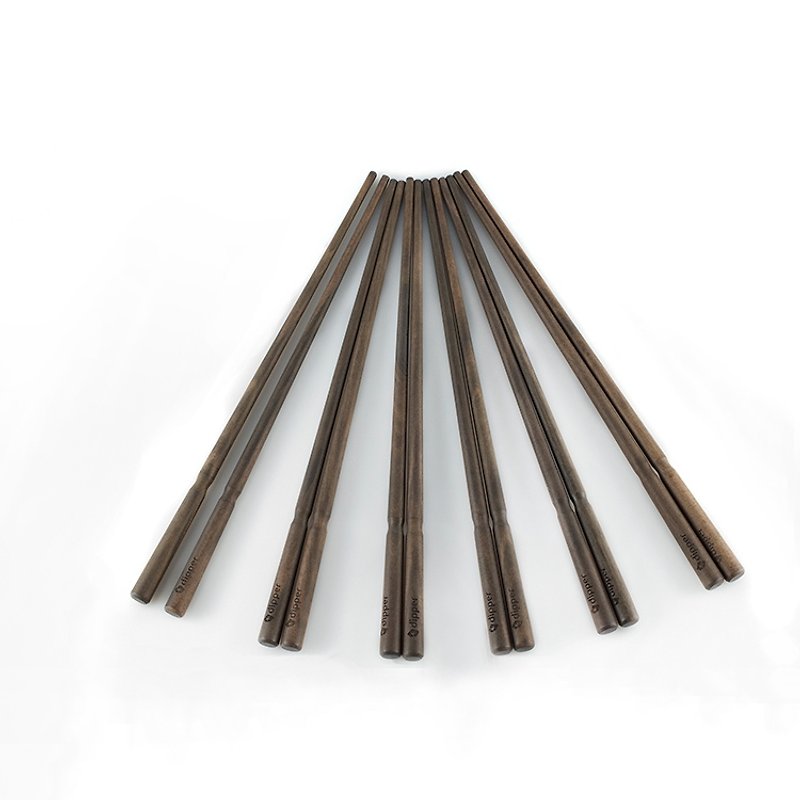dipper 黑檀木筷(6雙) - ตะเกียบ - ไม้ 