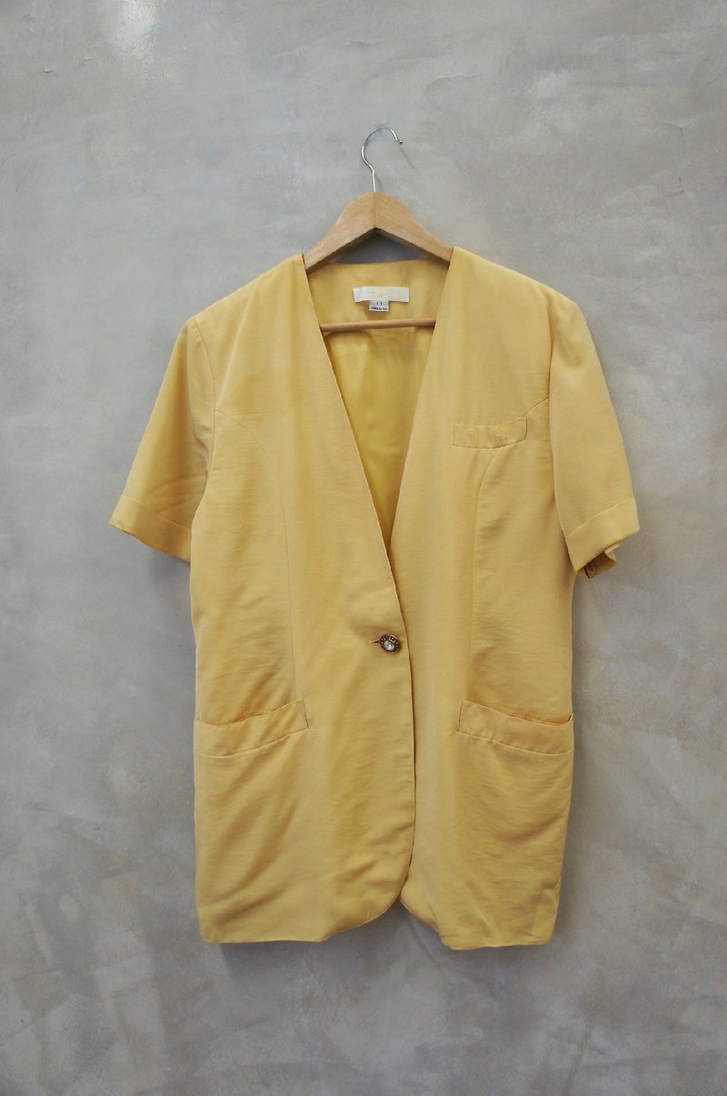 PdB vintage pale yellow mustard mixed with cotton Long Blouse - Overalls & Jumpsuits - Other Materials Yellow
