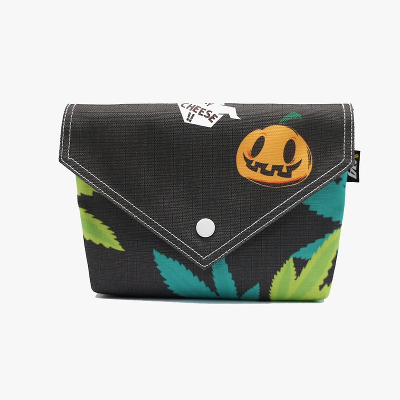 BLR  PunkPumpkin BB BAG [ Marijuana pumpkin ] - กระเป๋าคลัทช์ - เส้นใยสังเคราะห์ สีดำ
