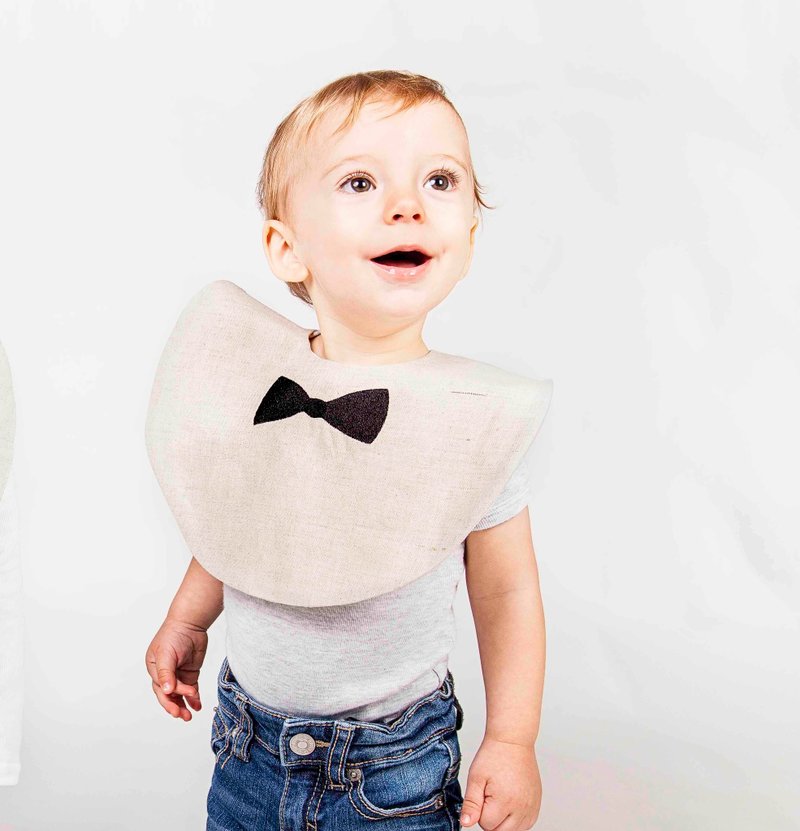 [Spain] shark bite BabyBites made hand-made waterproof baby bibs | Bibs - Bibs - Cotton & Hemp Khaki