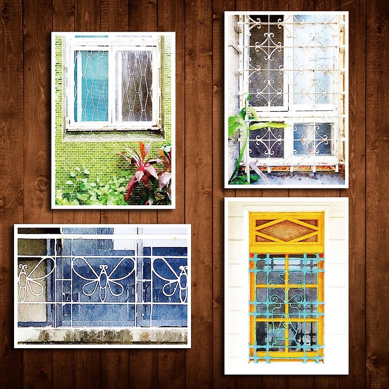 Old House - Window Flower Postcard – 013.014.019.070 - การ์ด/โปสการ์ด - กระดาษ 