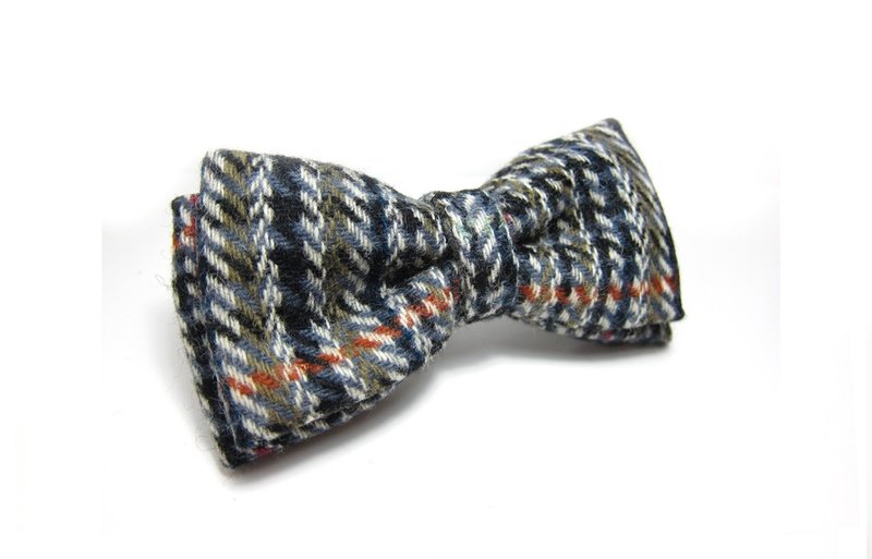 紳士條紋領結Hand-made Bow Tie - 領帶/領帶夾 - 其他材質 多色
