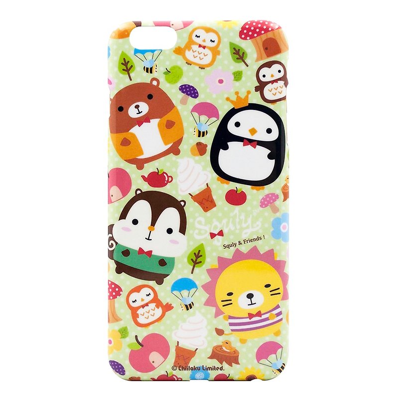 iPhone 6s/6p Squly & Friends 動物朋友 超薄貼身 手機殼 手機套 - 手機殼/手機套 - 塑膠 多色