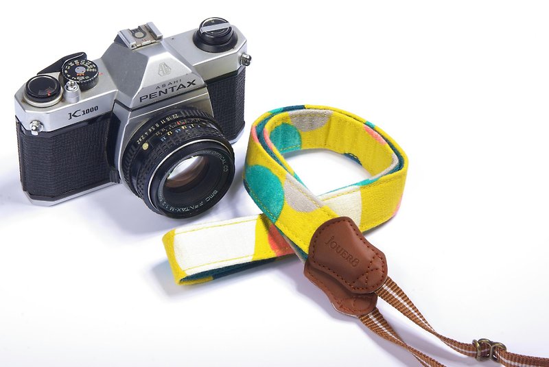 Morning Relaxation camera strap 2.5 - ขาตั้งกล้อง - ผ้าฝ้าย/ผ้าลินิน สีเหลือง